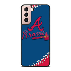 ATLANTA BRAVES ICON BALL BASEBALL Samsung Galaxy S21 Case