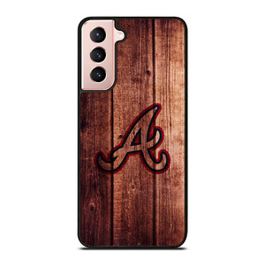 ATLANTA BRAVES LOGO WOOD INITIAL Samsung Galaxy S21 Case ATLANTA BRAVES LOGO WOOD INITIAL Samsung Galaxy S21 Case