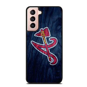 ATLANTA BRAVES MLB WOODEN LOGO Samsung Galaxy S21 Case