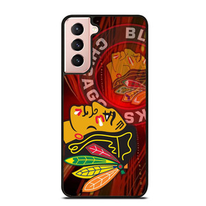 CHICAGO BLACK HAWKS HEAD ICON Samsung Galaxy S21 Case