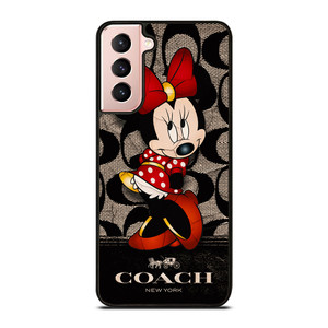 COACH NEW YORK BLACK MINNIE MOUSE Samsung Galaxy S21 Case COACH NEW YORK BLACK MINNIE MOUSE Samsung Galaxy S21 Case