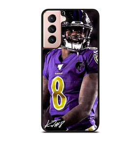 LAMAR JACKSON BALTIMORE RAVENS SIGNATURE Samsung Galaxy S21 Case