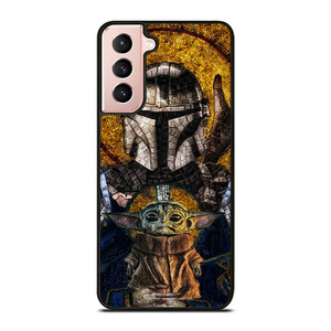 MANDALORIAN AND BABY YODA STAR WARS ART Samsung Galaxy S21 Case MANDALORIAN AND BABY YODA STAR WARS ART Samsung Galaxy S21 Case