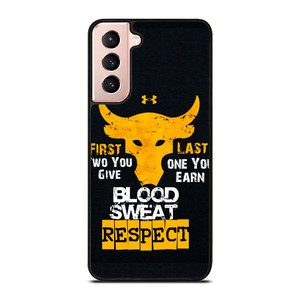 UNDER ARMOUR PROJECT ROCK BLOOD SWEAT Samsung Galaxy S21 Case UNDER ARMOUR PROJECT ROCK BLOOD SWEAT Samsung Galaxy S21 Case