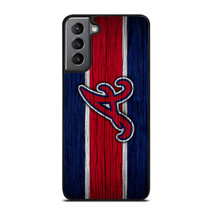 ATLANTA BRAVES MLB LOGO STRIPS Samsung Galaxy S21 Plus Case
