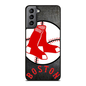 BOSTON RED SOX BASEBALL METAL LOGO Samsung Galaxy S21 Plus Case