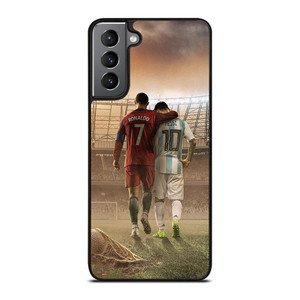 CRISTIANO RONALDO AND LIONEL MESSI Samsung Galaxy S21 Plus Case