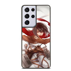 ATTACK ON TITAN MIKASA ACKERMAN ANIME MANGA Samsung Galaxy S21 Ultra Case ATTACK ON TITAN MIKASA ACKERMAN ANIME MANGA Samsung Galaxy S21 Ultra Case