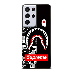 BAPE SHARK SUPREME CAMO BLACK Samsung Galaxy S21 Ultra Case BAPE SHARK SUPREME CAMO BLACK Samsung Galaxy S21 Ultra Case
