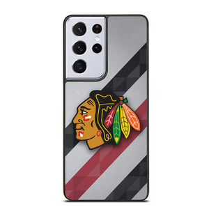 CHICAGO BLACK HAWKS NHL HOCKEY TEAM LOGO Samsung Galaxy S21 Ultra Case