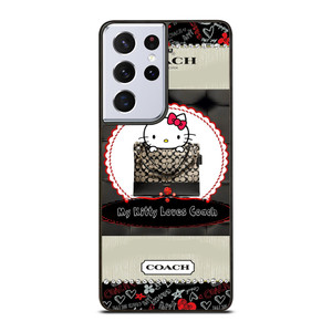 COACH NEW YORK HELLO KITTY BLACK Samsung Galaxy S21 Ultra Case