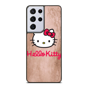 HELLO KITTY FACE WOOD Samsung Galaxy S21 Ultra Case HELLO KITTY FACE WOOD Samsung Galaxy S21 Ultra Case