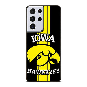 IOWA HAWKEYES STRIPS LOGO FOOTBALL TEAM Samsung Galaxy S21 Ultra Case