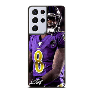 LAMAR JACKSON BALTIMORE RAVENS SIGNATURE Samsung Galaxy S21 Ultra Case