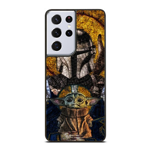 MANDALORIAN AND BABY YODA STAR WARS ART Samsung Galaxy S21 Ultra Case MANDALORIAN AND BABY YODA STAR WARS ART Samsung Galaxy S21 Ultra Case