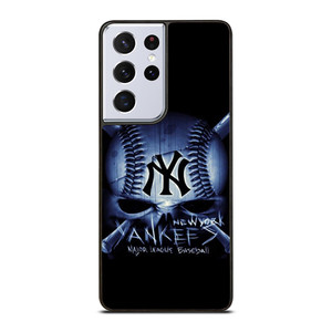 NEW YORK YANKEES BASEBALL SKULL Samsung Galaxy S21 Ultra Case