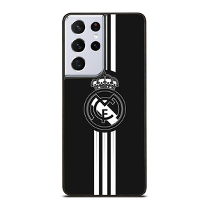 REAL MADRID FC LOGO BLACK WHITE Samsung Galaxy S21 Ultra Case