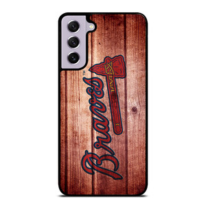 ATLANTA BRAVES BASEBALL WOOD Samsung Galaxy S21 FE Case
