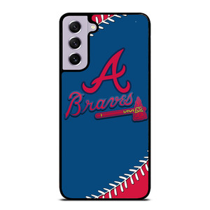 ATLANTA BRAVES ICON BALL BASEBALL Samsung Galaxy S21 FE Case