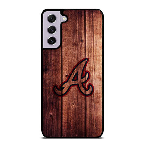 ATLANTA BRAVES LOGO WOOD INITIAL Samsung Galaxy S21 FE Case ATLANTA BRAVES LOGO WOOD INITIAL Samsung Galaxy S21 FE Case