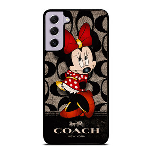 COACH NEW YORK BLACK MINNIE MOUSE Samsung Galaxy S21 FE Case COACH NEW YORK BLACK MINNIE MOUSE Samsung Galaxy S21 FE Case