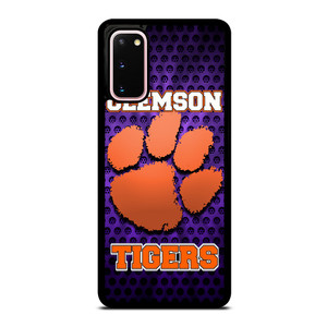 CLEAMSON TIGERS FOOTBALL LOGO PURPLE Samsung Galaxy S20 Case