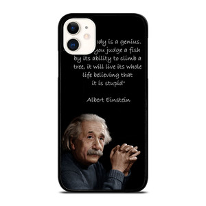 THE GENIUS ALBERT EINSTEIN QUOTE iPhone 11 Case THE GENIUS ALBERT EINSTEIN QUOTE iPhone 11 Case