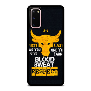 UNDER ARMOUR PROJECT ROCK BLOOD SWEAT Samsung Galaxy S20 Case UNDER ARMOUR PROJECT ROCK BLOOD SWEAT Samsung Galaxy S20 Case