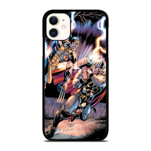 THOR VS WOLVERINE ANIME iPhone 11 Case THOR VS WOLVERINE ANIME iPhone 11 Case