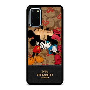 COACH NEW YORK BROWN MICKEY AND MINNIE MOUSE Samsung Galaxy S20 Plus Case