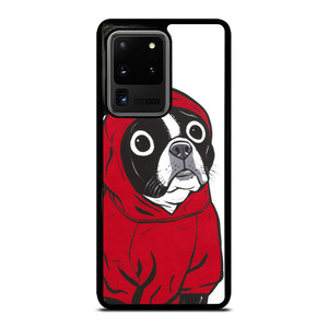 BOSTON TERRIER IN A RED HOODIE Samsung Galaxy S20 Ultra Case BOSTON TERRIER IN A RED HOODIE Samsung Galaxy S20 Ultra Case