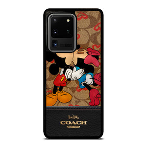 COACH NEW YORK BROWN MICKEY AND MINNIE MOUSE Samsung Galaxy S20 Ultra  Case