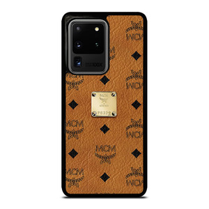 MCM WORLD WIDE BROWN LEATHER EMBLEM Samsung Galaxy S20 Ultra  Case
