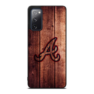 ATLANTA BRAVES LOGO WOOD INITIAL Samsung Galaxy S20 FE Case ATLANTA BRAVES LOGO WOOD INITIAL Samsung Galaxy S20 FE Case