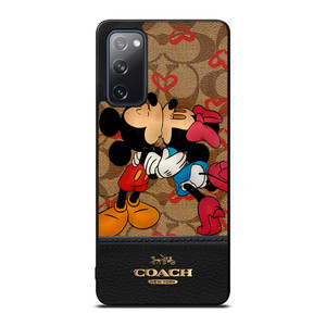COACH NEW YORK BROWN MICKEY AND MINNIE MOUSE Samsung Galaxy S20 FE Case