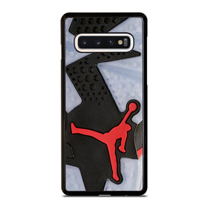 AIR JORDAN BLACK RED SOLE Samsung Galaxy S10 Case AIR JORDAN BLACK RED SOLE Samsung Galaxy S10 Case