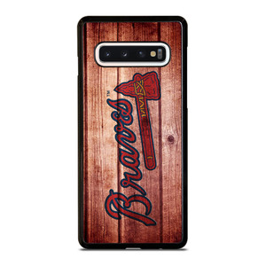 ATLANTA BRAVES BASEBALL WOOD Samsung Galaxy S10 Case