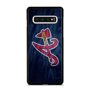 ATLANTA BRAVES MLB WOODEN LOGO Samsung Galaxy S10 Case