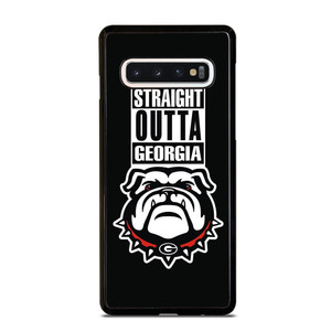 GEORGIA BULLDOGS UGA STRAIGHT OUTTA Samsung Galaxy S10 Case