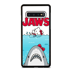 JAWS SHARK HELLO KITTY Samsung Galaxy S10 Case JAWS SHARK HELLO KITTY Samsung Galaxy S10 Case
