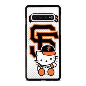 SAN FRANCISCO GIANTS MLB HELLO KITTY Samsung Galaxy S10 Case SAN FRANCISCO GIANTS MLB HELLO KITTY Samsung Galaxy S10 Case