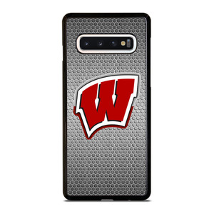 WISCONSIN BADGER EMBLEM Samsung Galaxy S10 Case WISCONSIN BADGER EMBLEM Samsung Galaxy S10 Case