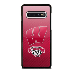 WISCONSIN BADGER LOGO UNIVERSITY FOOTBALL TEAM Samsung Galaxy S10 Case WISCONSIN BADGER LOGO UNIVERSITY FOOTBALL TEAM Samsung Galaxy S10 Case