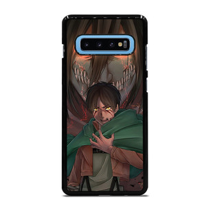 ATTACK ON TITAN EREN YEAGER ANIME MANGA Samsung Galaxy S10 Plus Case ATTACK ON TITAN EREN YEAGER ANIME MANGA Samsung Galaxy S10 Plus Case