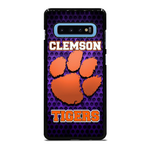 CLEAMSON TIGERS FOOTBALL LOGO PURPLE Samsung Galaxy S10 Plus Case CLEAMSON TIGERS FOOTBALL LOGO PURPLE Samsung Galaxy S10 Plus Case