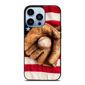 BASEBALL GLOVE AMERICAN FLAG iPhone 13 Pro Max Case BASEBALL GLOVE AMERICAN FLAG iPhone 13 Pro Max Case