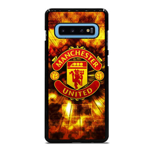MANCHESTER UNITED FOOTBALL CLUB ON FIRE Samsung Galaxy S10 Plus Case