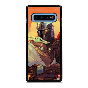 MANDALORIAN AND BABY YODA STAR WARS CARTOON Samsung Galaxy S10 Plus Case