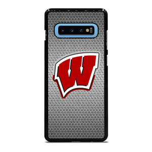 WISCONSIN BADGER EMBLEM Samsung Galaxy S10 Plus Case WISCONSIN BADGER EMBLEM Samsung Galaxy S10 Plus Case
