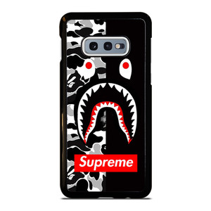 BAPE SHARK SUPREME CAMO BLACK Samsung Galaxy S10e Case